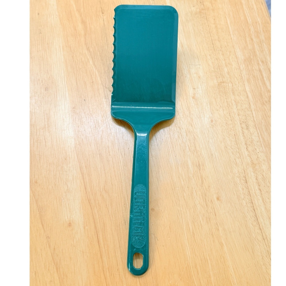 Vintage Robinson Ultratemp 2104 Green Nylon Serrated Edge Spatula Turner USA